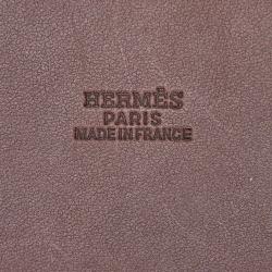 Pre Owned Hermes Bicolor Canvas/Leather 2-in-1 Herbag Cabas PM Bag