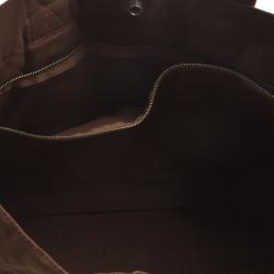 Hermes Brown Canvas Fourre Tout Tote