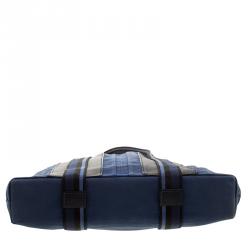 Pre Owned حقيبة يد هيرمس فور توت كانفاس زرقاء