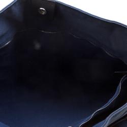 Pre Owned حقيبة يد هيرمس فور توت كانفاس زرقاء