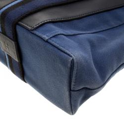 Pre Owned حقيبة يد هيرمس فور توت كانفاس زرقاء