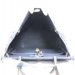 Pre Owned Hermes Navy Blue Canvas/Leather 2-in-1 Herbag PM Bag