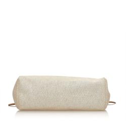 Hermes Beige/Brown Canvas Leather Herbag Cabas MM Bag