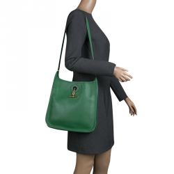 Hermes Green Courchevel Leather Vespa PM Bag Hermes