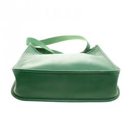 Pre Owned Hermes Green Courchevel Leather Vespa PM Bag