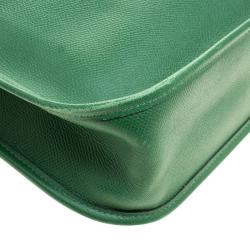 Pre Owned Hermes Green Courchevel Leather Vespa PM Bag