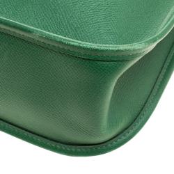 Pre Owned Hermes Green Courchevel Leather Vespa PM Bag