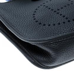 Pre Owned Hermes Ardoise Grey Clemence Leather Evelyne II TPM Bag