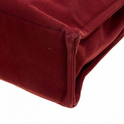 Pre Owned Hermes Red Canvas Fourre Tout Tote