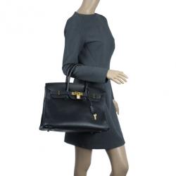 Handbag Heaven Exchange - Hermes Birkin 35 in black Togo leather