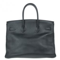 مملوكة مسبقًا Hermes Black Togo Leather Birkin 35