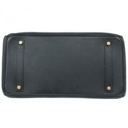 مملوكة مسبقًا Hermes Black Togo Leather Birkin 35