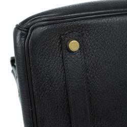 مملوكة مسبقًا Hermes Black Togo Leather Birkin 35