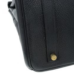 مملوكة مسبقًا Hermes Black Togo Leather Birkin 35