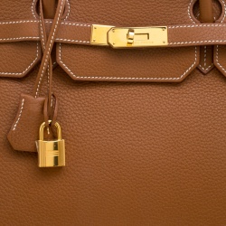 Hermes Gold Togo Leather Gold Hardware Birkin 40 Bag