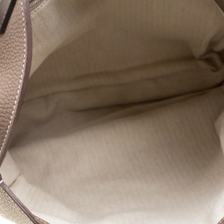 Hermes Etoupe Clemence Leather Palladium Hardware Marwari GM Bag