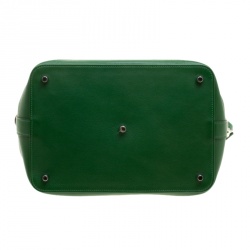 Hermes Green Swift Leather Palladium Hardware Toolbox 26 Bag