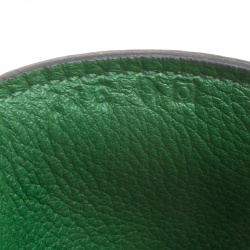 Hermes Green Swift Leather Palladium Hardware Toolbox 26 Bag