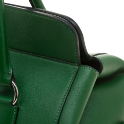 Hermes Green Swift Leather Palladium Hardware Toolbox 26 Bag