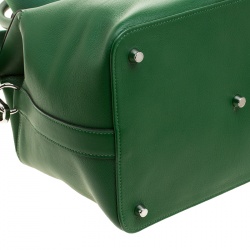 Hermes Green Swift Leather Palladium Hardware Toolbox 26 Bag