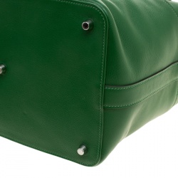 Hermes Green Swift Leather Palladium Hardware Toolbox 26 Bag