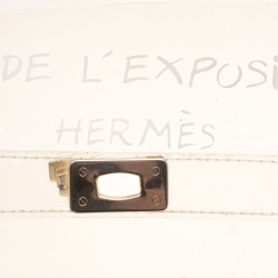 Hermes Clear Vinyl Souvenir Kelly Bag