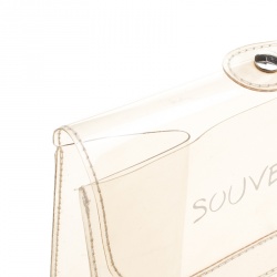 Hermes Clear Vinyl Souvenir Kelly Bag