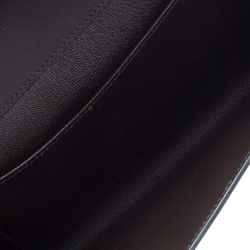 Hermes Cacao Veau Tadelakt Leather Medor Clutch