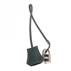 Hermes Vert Fonce Fjord Leather Palladium Hardware Birkin 40 Bag