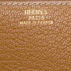 Pre Owned Hermes Caramel Chevre de Coromandel Leather Mini Gold Hardware Constance Bag