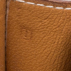 Pre Owned Hermes Caramel Chevre de Coromandel Leather Mini Gold Hardware Constance Bag