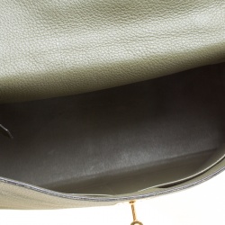 Pre Owned Hermes Olive Green Togo Leather Gold Hardware Kelly Retourne 35 Bag