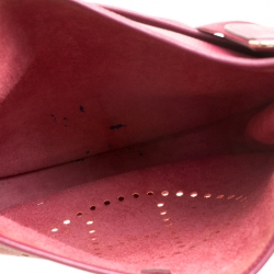 Pre Owned حقيبة هيرمس ايفيلين جلد كليمينيس برتقالية III GM