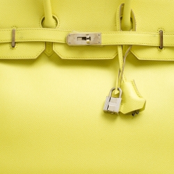 Hermes Soufre Epsom Leather Palladium Hardware Birkin 35 Bag