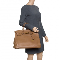 Hermes Natural Togo Leather Gold Hardware Birkin 40 Bag