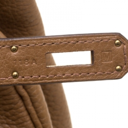 Hermes Natural Togo Leather Gold Hardware Birkin 40 Bag
