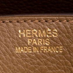 Hermes Natural Togo Leather Gold Hardware Birkin 40 Bag