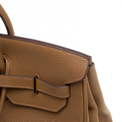 Hermes Natural Togo Leather Gold Hardware Birkin 40 Bag