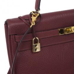 Hermes Prune Negonda Calfskin Kelly 35