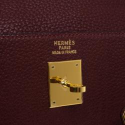 Hermes Prune Negonda Calfskin Kelly 35