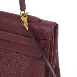Hermes Prune Negonda Calfskin Kelly 35
