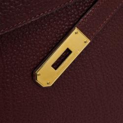 Hermes Prune Negonda Calfskin Kelly 35
