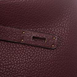 Hermes Prune Negonda Calfskin Kelly 35
