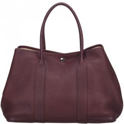 Hermes Purple Negonda Leather Garden Party 36 Bag Hermes