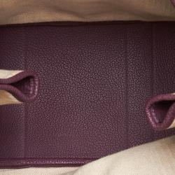 Pre Owned Hermes Purple Negonda Leather Garden Party 36 Bag