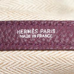Pre Owned Hermes Purple Negonda Leather Garden Party 36 Bag