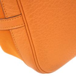 Pre Owned Hermes Canvas Leather Garden Party Tote Bag