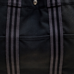 Hermes Black Canvas Fourre Tout Tote