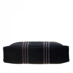 Hermes Black Canvas Fourre Tout Tote