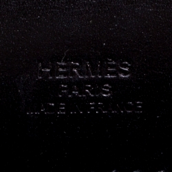 Pre Owned Hermes Black Swift Leather Limited Edition SO Black Kelly Cut Clutch